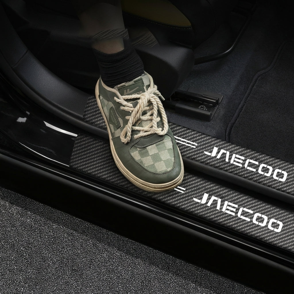 Jaecoo 7 Carbon-Fibre Style Door Sill Trim Set (5pcs)