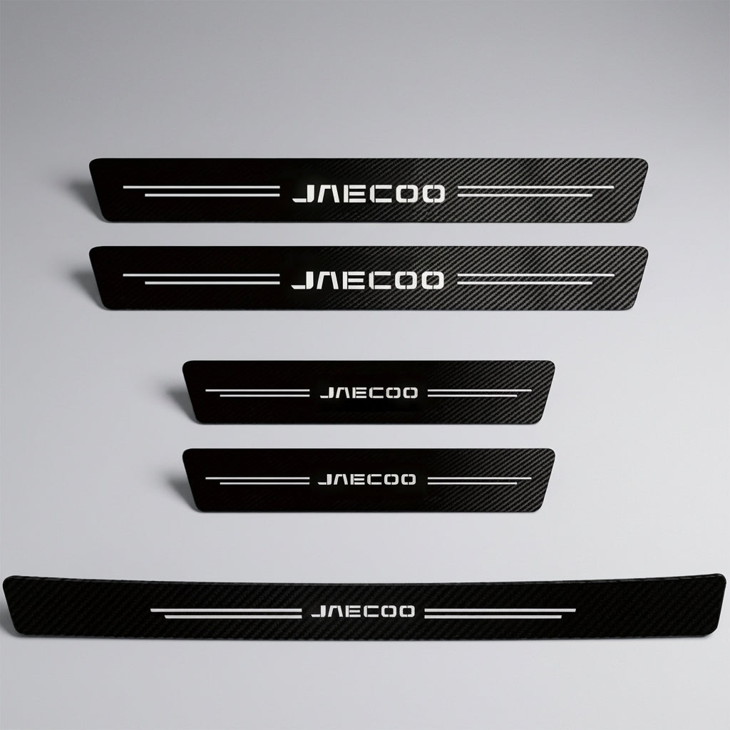 Jaecoo 7 Carbon-Fibre Style Door Sill Trim Set (5pcs)