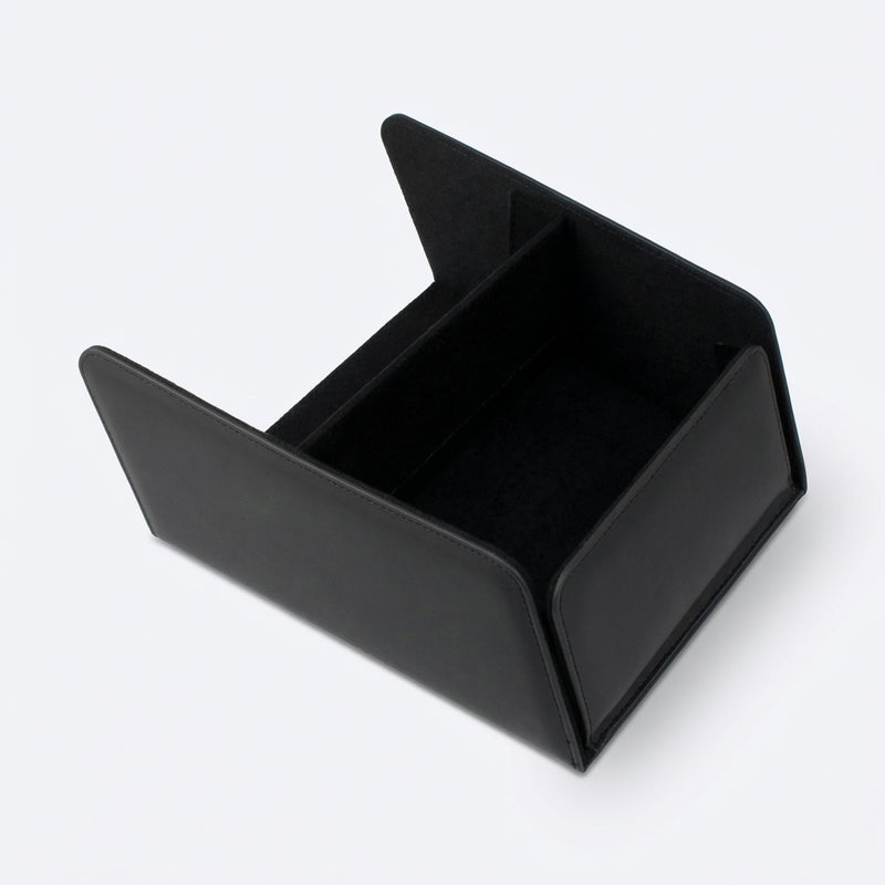XPENG G6 Centre Console Organiser in Black Nappa Leather
