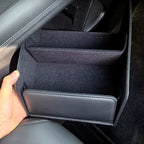 XPENG G6 Centre Console Organiser in Black Nappa Leather
