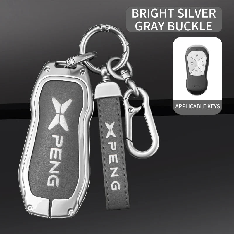 XPENG Alloy & Leather Key Case Cover