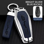 BYD Zinc Alloy Key Case Cover with Microfibre Skin