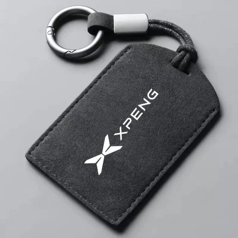 XPENG Suede Leather NFC Card Key Cover & Keychain