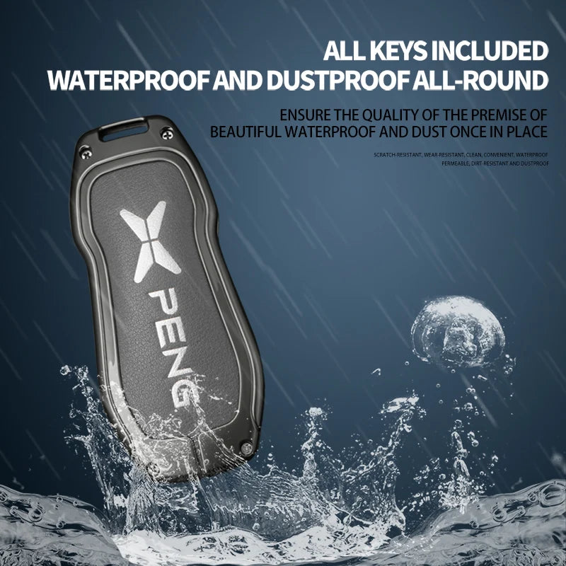 XPENG Alloy & Leather Key Case Cover