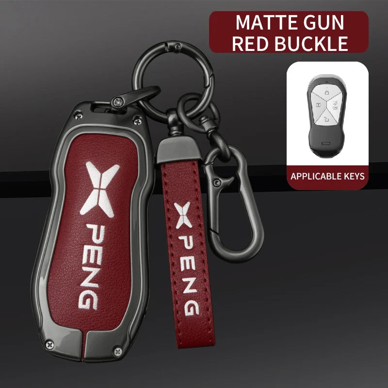 XPENG Alloy & Leather Key Case Cover