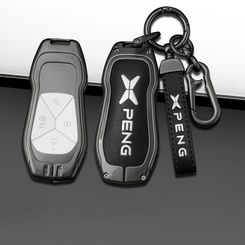 XPENG Alloy & Leather Key Case Cover