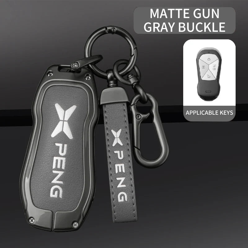 XPENG Alloy & Leather Key Case Cover