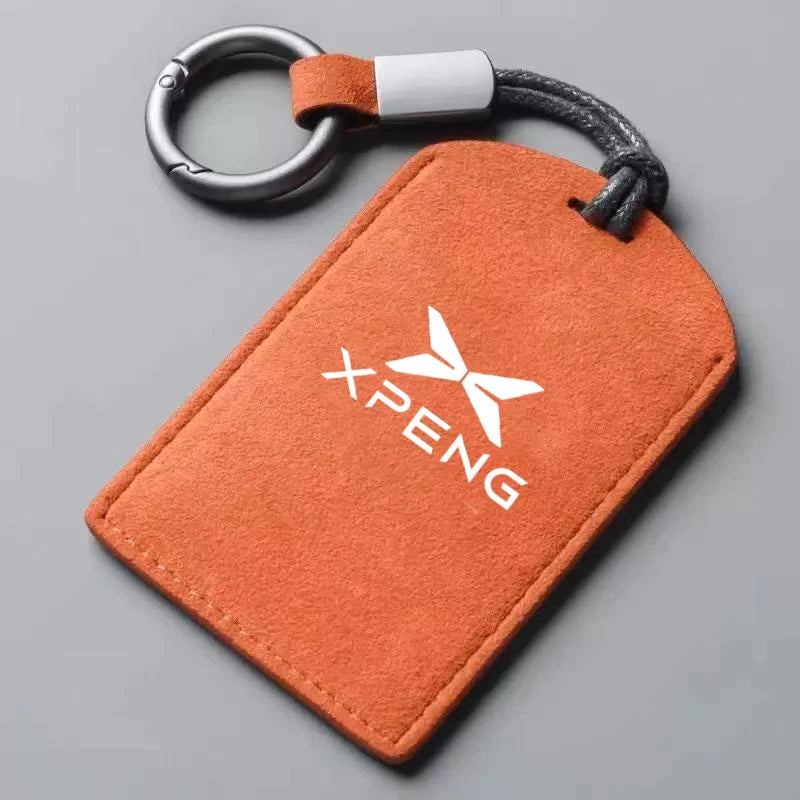 XPENG Suede Leather NFC Card Key Cover & Keychain