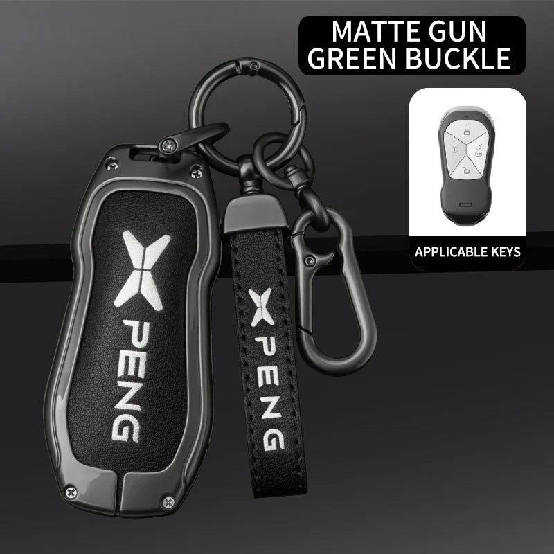 XPENG Alloy & Leather Key Case Cover