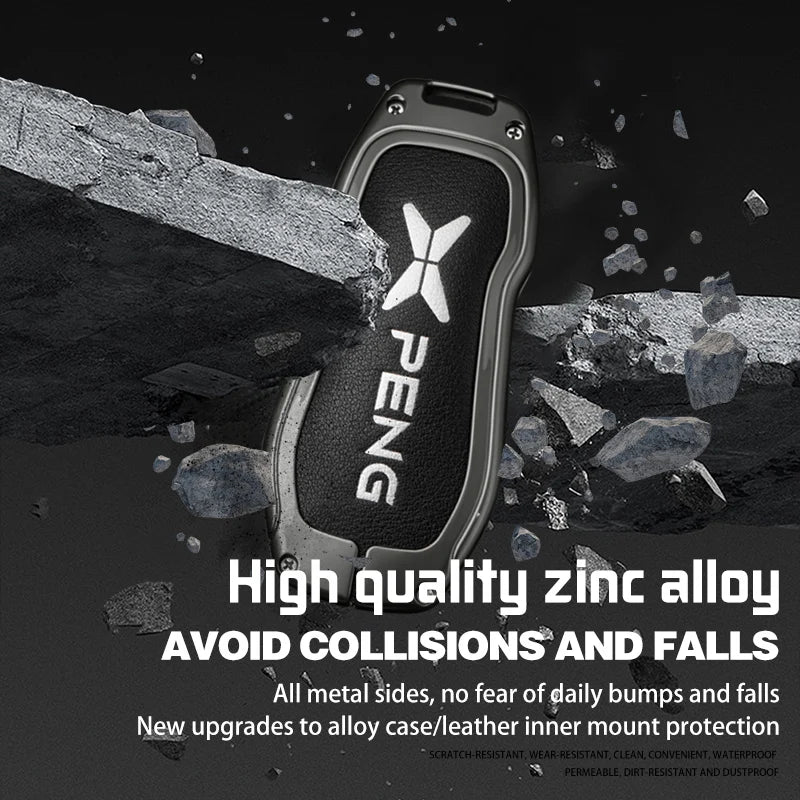 XPENG Alloy & Leather Key Case Cover