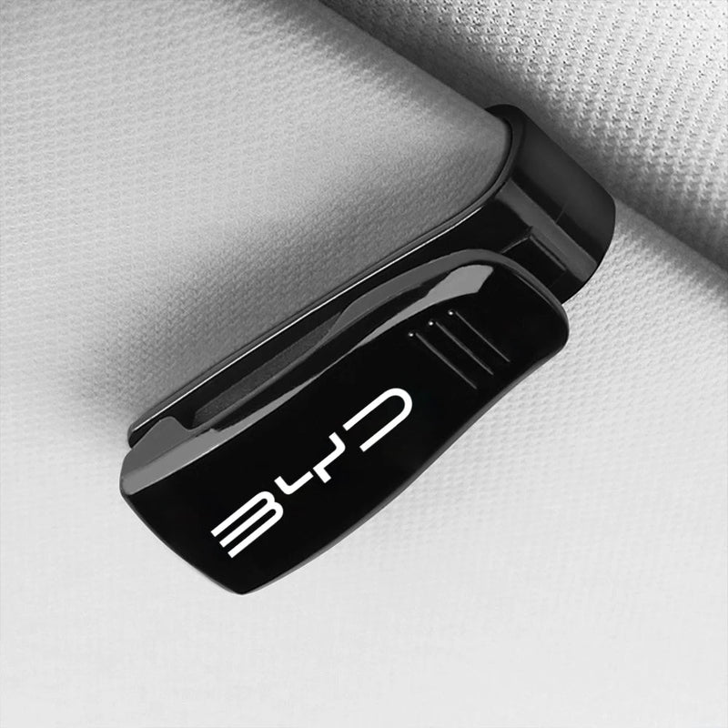 BYD Clip-On Sunglasses Holder with Card Slot