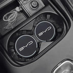 BYD Cup Holder Leather Coaster Mats (2-Piece Set)