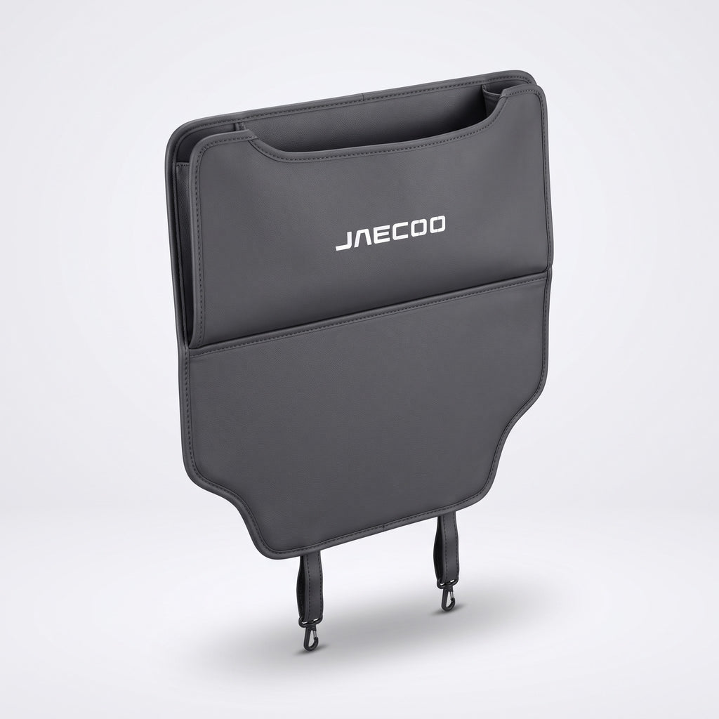 Jaecoo Seat Back Kick Pad Organiser, three-quarter view